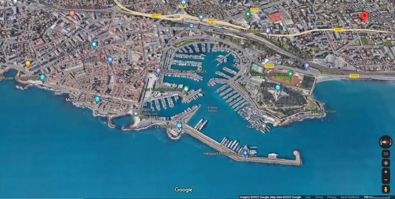 Antibes Secured Parc Velusine With Private Parking, Terrace, Pools And Tennis Courts. Exteriör bild